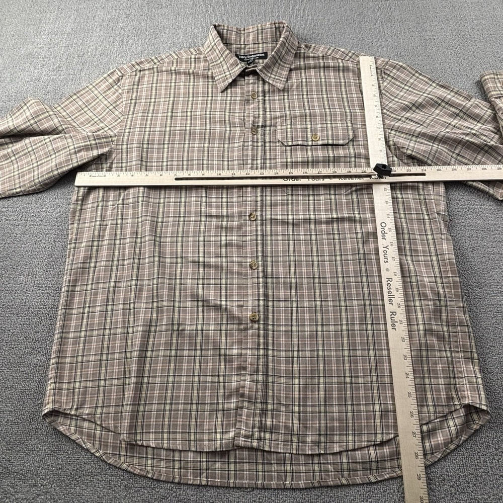 Tilley Endurables Shirt Adult Large Check Button Up Long Sleeve Casual Men's - Picture 11 of 15